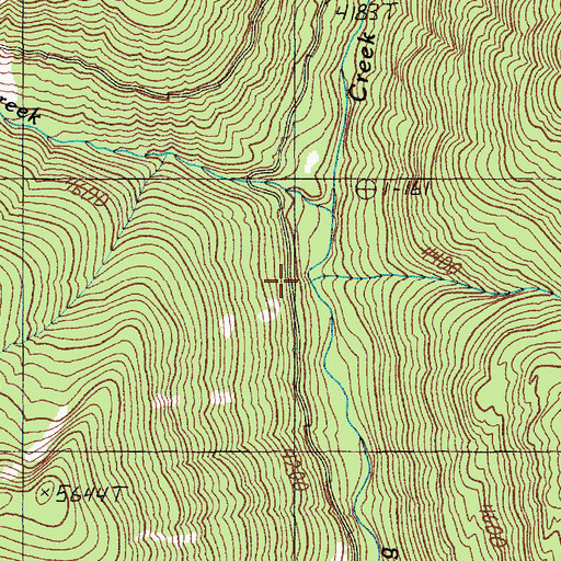 Topographic Map of Deer Creek, ID