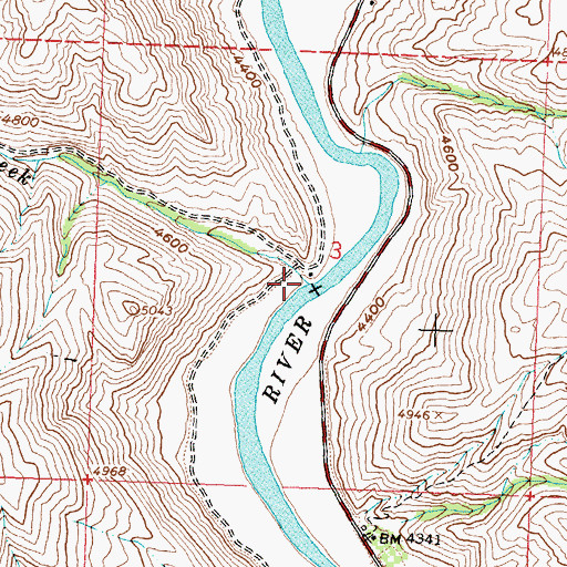 Topographic Map of Deer Creek, ID