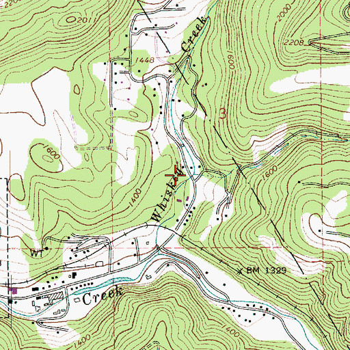 Topographic Map of Deer Creek, ID