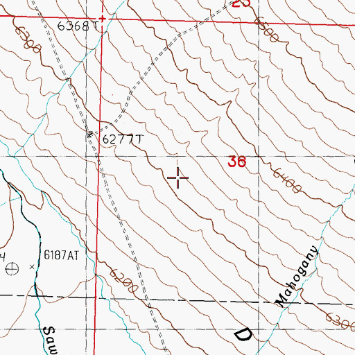 Topographic Map of Deer Flats, ID