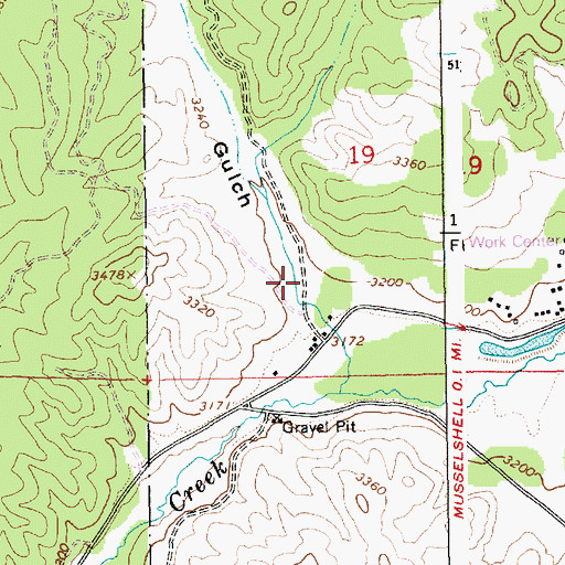 Topographic Map of Deer Gulch, ID