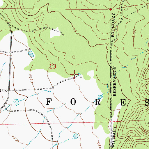 Topographic Map of Rybery Tank, AZ