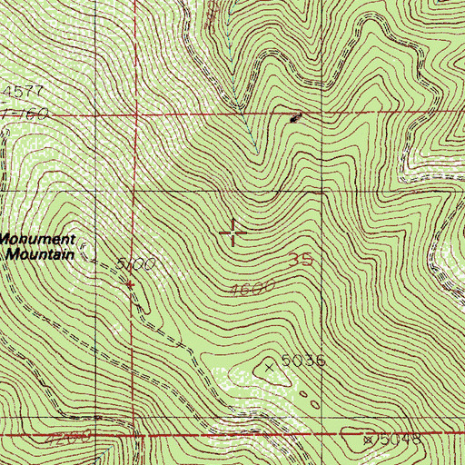 Topographic Map of Delaney Creek, ID