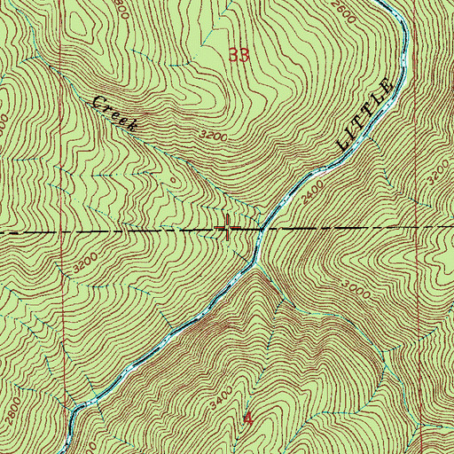 Topographic Map of Delate Creek, ID