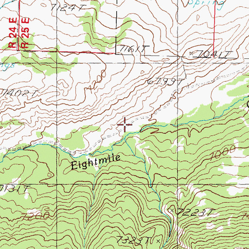 Topographic Map of Devils Canyon, ID