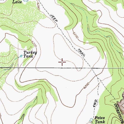 Topographic Map of Sandrock Pasture, AZ