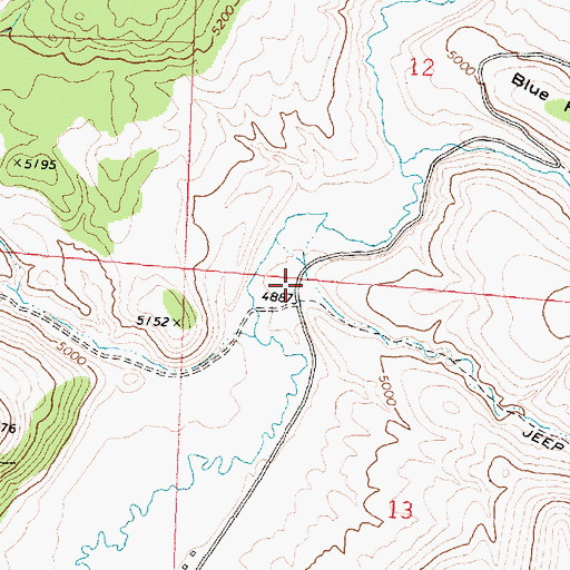 Topographic Map of Devine Canyon, ID