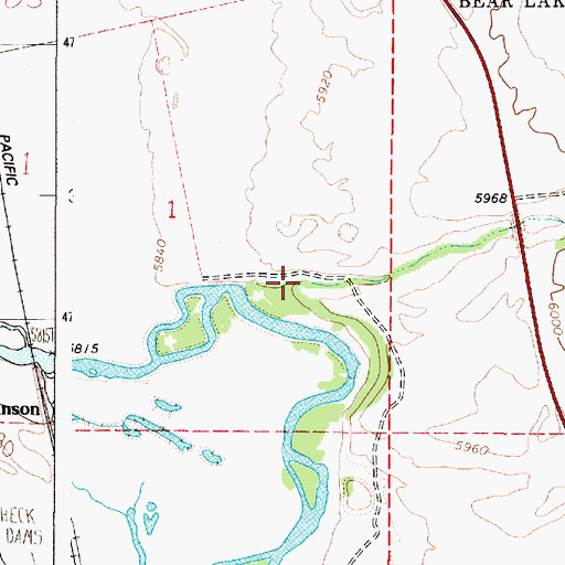 Topographic Map of Diamond Gulch, ID