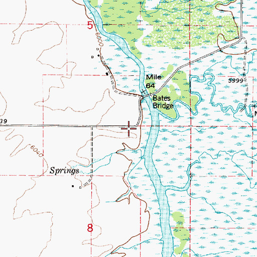 Topographic Map of Dick Creek, ID