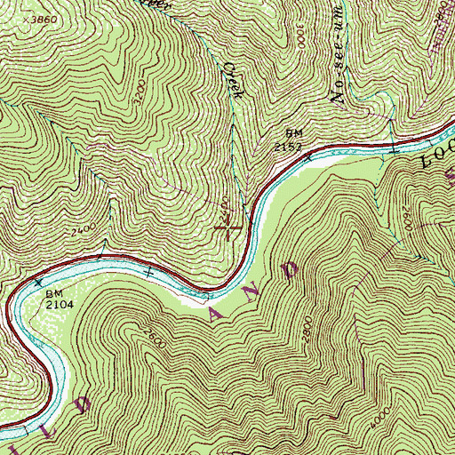 Topographic Map of Dipper Creek, ID