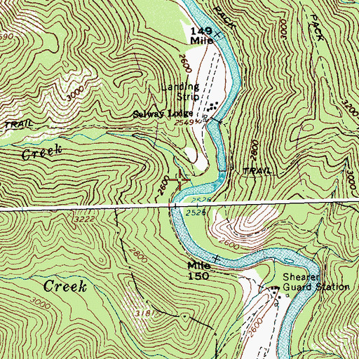 Topographic Map of Ditch Creek, ID