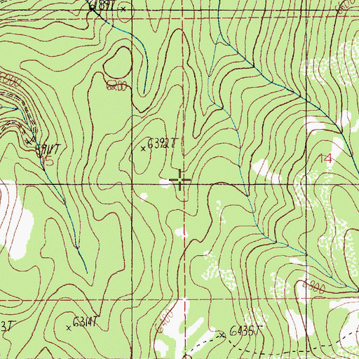 Topographic Map of Division D Stock Trail, ID