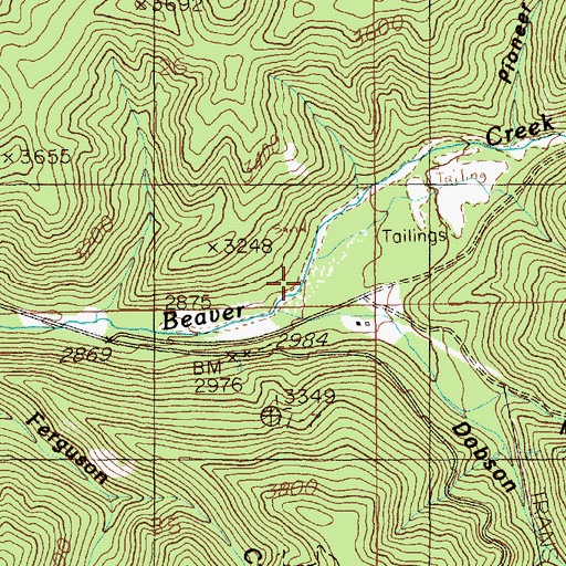 Topographic Map of Dobson Gulch, ID