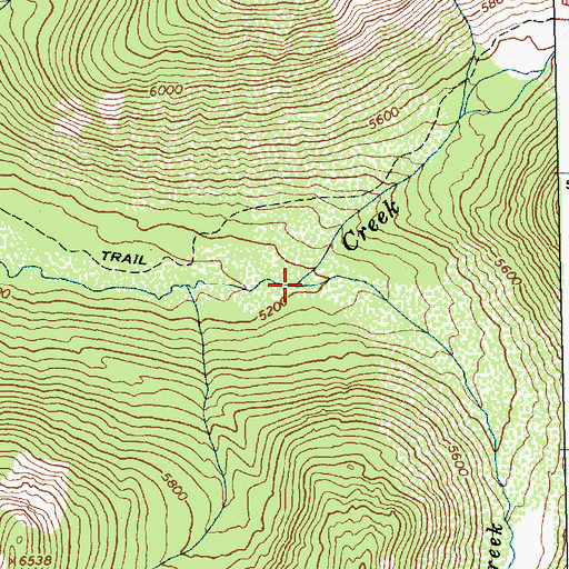 Topographic Map of Dodo Creek, ID