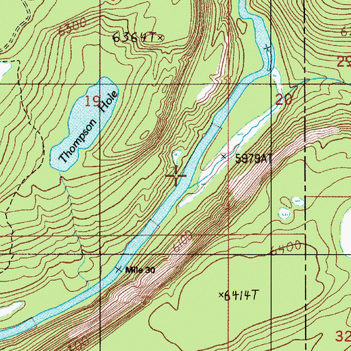 Topographic Map of Dog Creek, ID