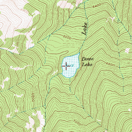 Topographic Map of Dome Lake, ID