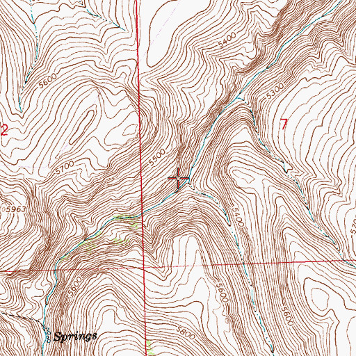 Topographic Map of Donahue Creek, ID