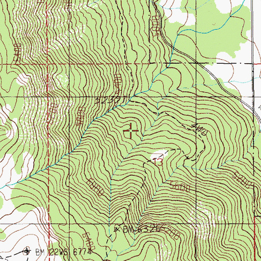 Topographic Map of Donnelly Trail, ID