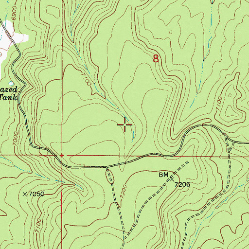 Topographic Map of Sink Hole Number One Tank, AZ