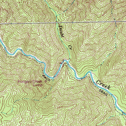 Topographic Map of Doubt Creek, ID