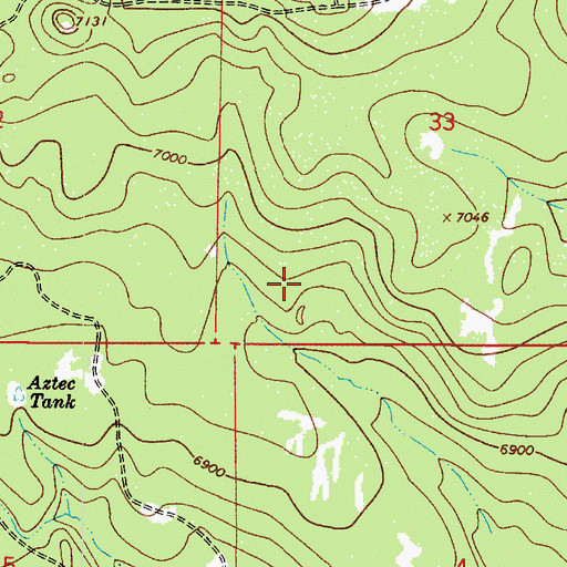 Topographic Map of Sink Hole Tank, AZ