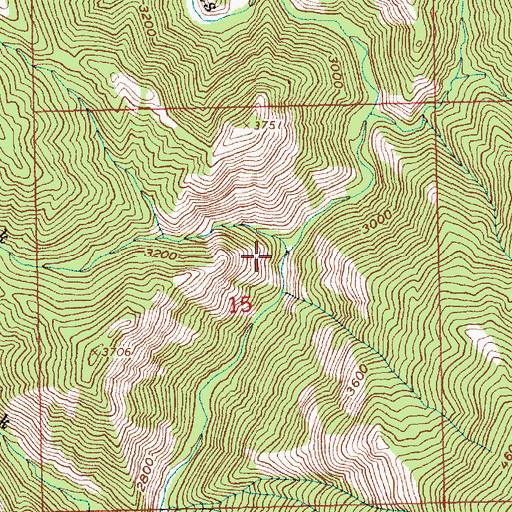 Topographic Map of Drift Creek, ID