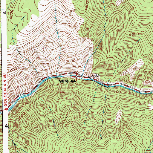 Topographic Map of Droogs Creek, ID