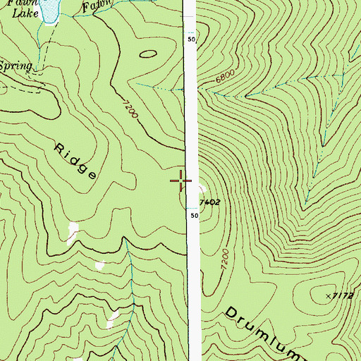 Topographic Map of Drumlummen Ridge, ID