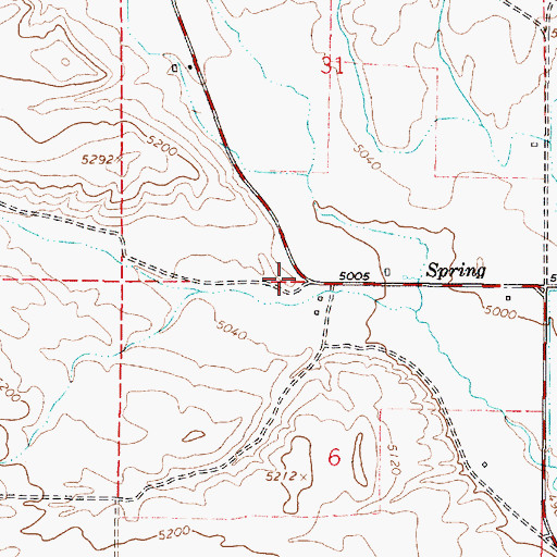 Topographic Map of Dry Canyon, ID