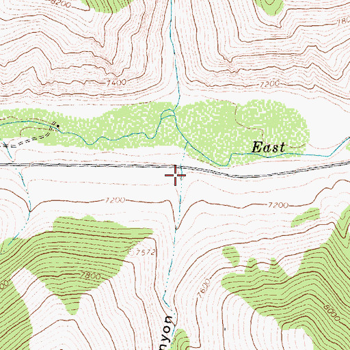 Topographic Map of Dry Canyon, ID