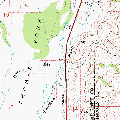 Topographic Map of Dry Creek, ID