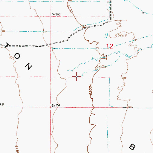 Topographic Map of Dry Creek, ID