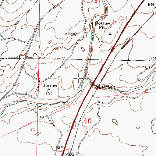 Topographic Map of Dry Creek, ID