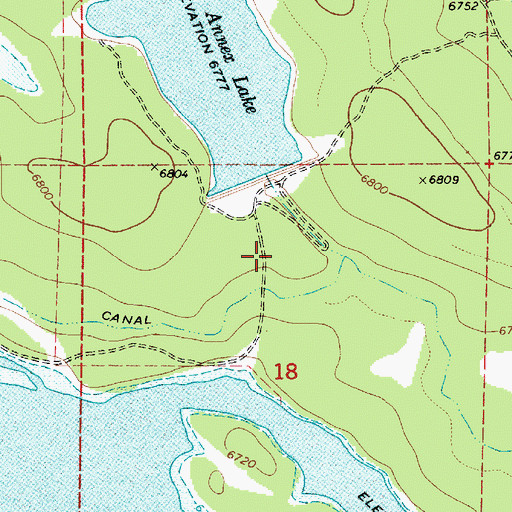 Topographic Map of Soldier Annex Dam, AZ