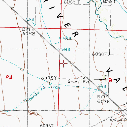 Topographic Map of Dry Creek, ID