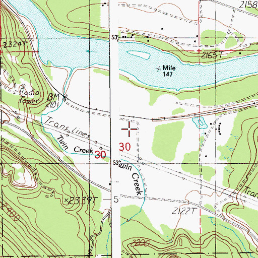 Topographic Map of Dry Creek, ID