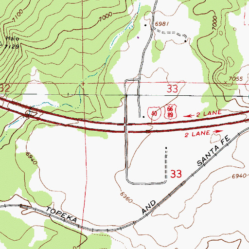 Topographic Map of Spitz Spring Overpass, AZ