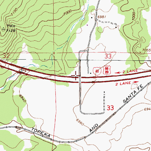 Topographic Map of Spitz Spring Underpass, AZ