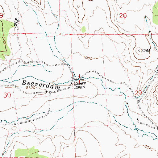Topographic Map of Dry Gulch, ID
