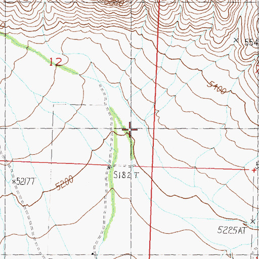 Topographic Map of Dry Gulch, ID