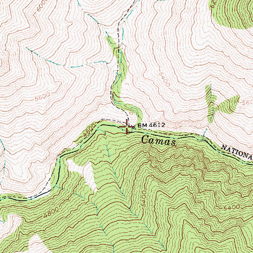 Topographic Map of Dry Gulch, ID