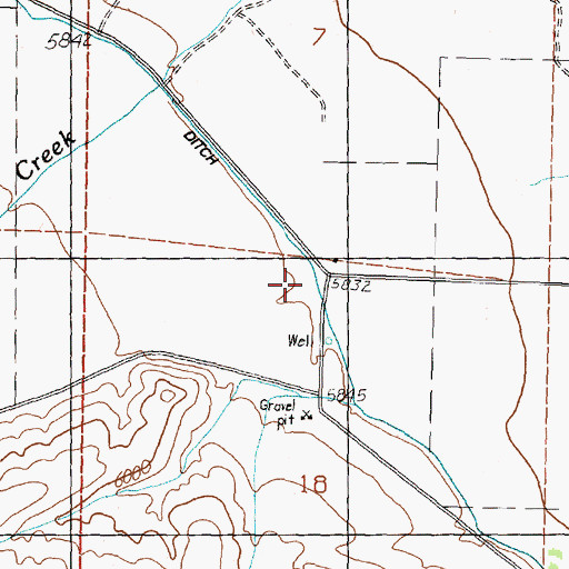 Topographic Map of Dry Hollow, ID