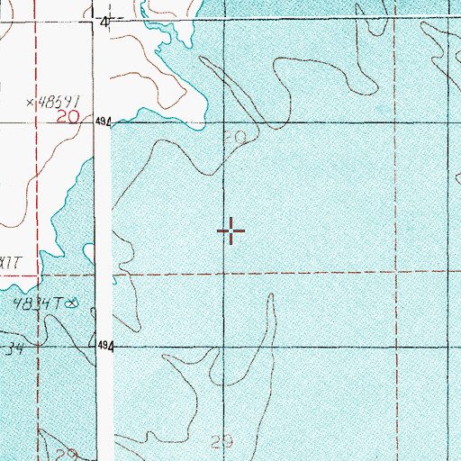 Topographic Map of Duck Creek, ID