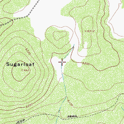 Topographic Map of Sugarloaf Tank, AZ