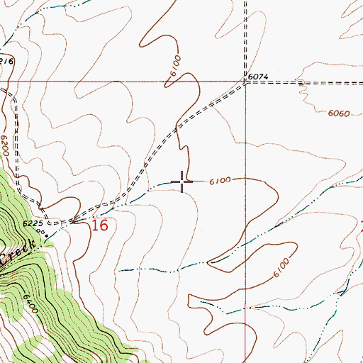 Topographic Map of Dude Creek, ID