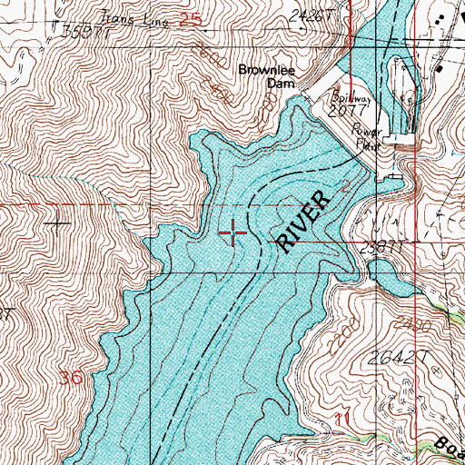 Topographic Map of Dukes Creek, ID