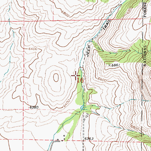 Topographic Map of Dunns Canyon, ID