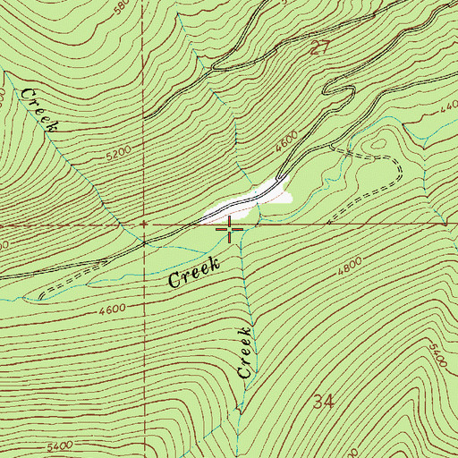 Topographic Map of Dutch Creek, ID