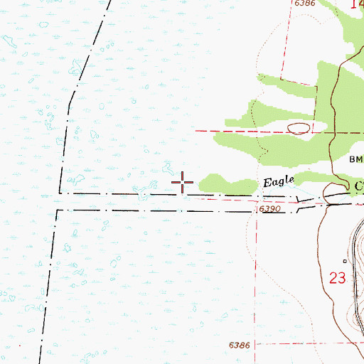 Topographic Map of Eagle Creek, ID