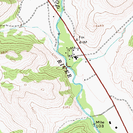 Topographic Map of Eagle Creek, ID